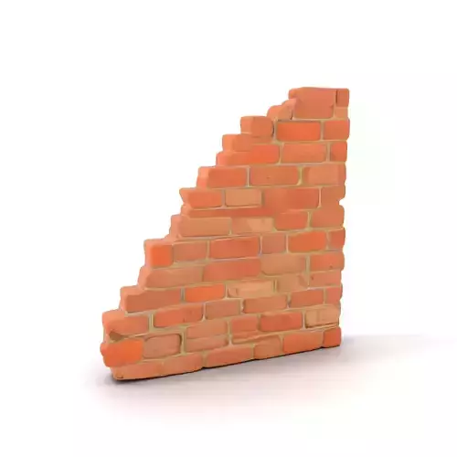 Rustic Brick Wall model pack Low-poly 3D model