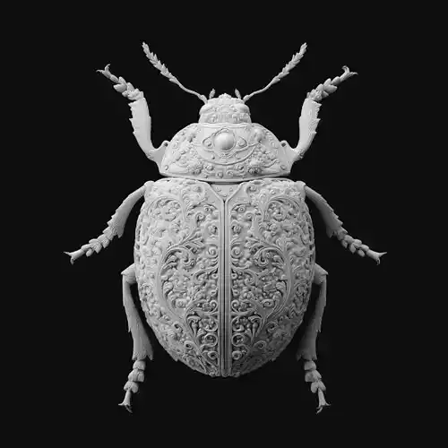 Ladybug Pendant Sculpture