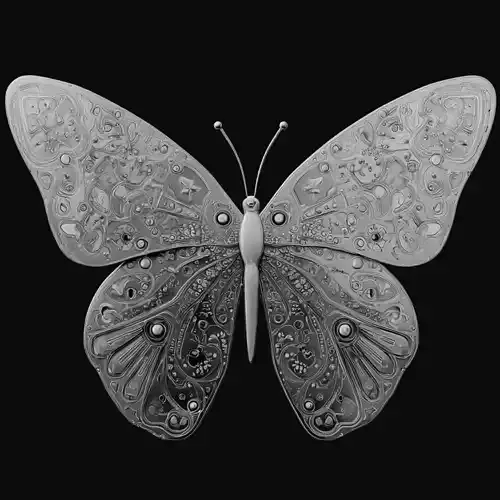 Monarch Butterfly Pendant Sculpture