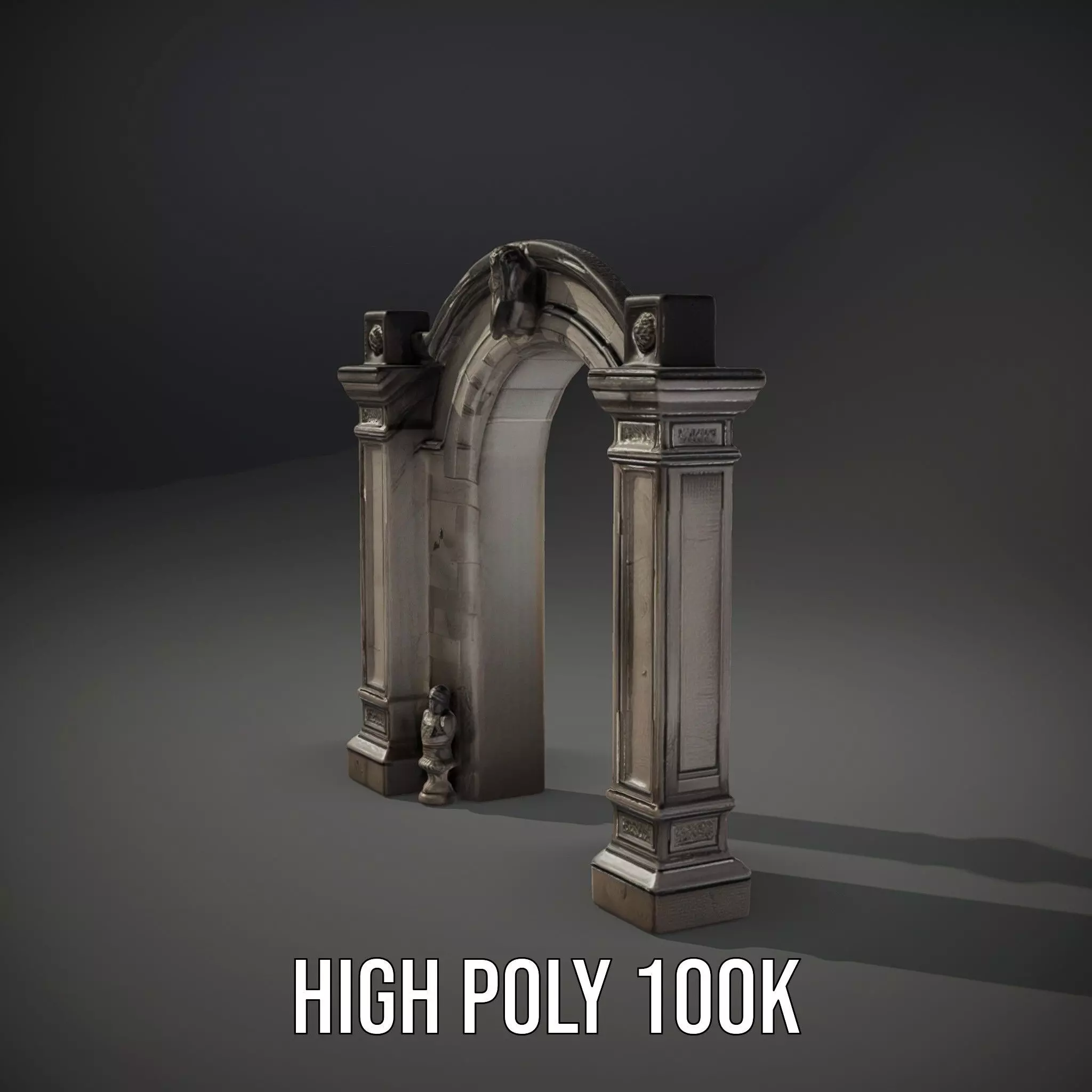 Classic Stone Arch model pack Low-poly 3D model_11