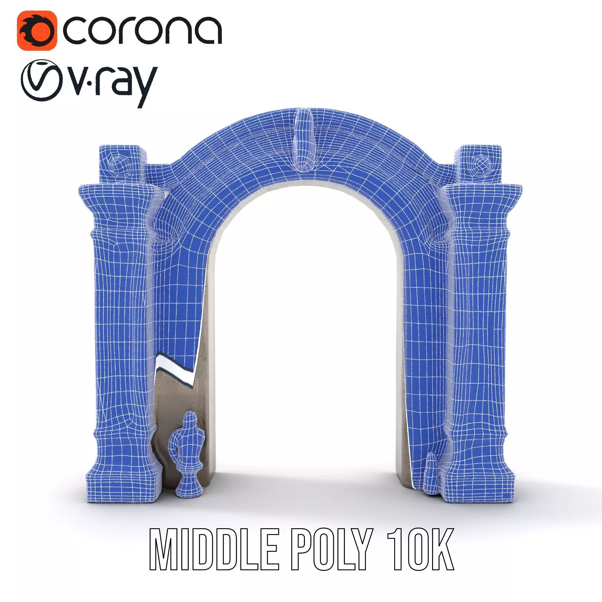 Classic Stone Arch model pack Low-poly 3D model_30