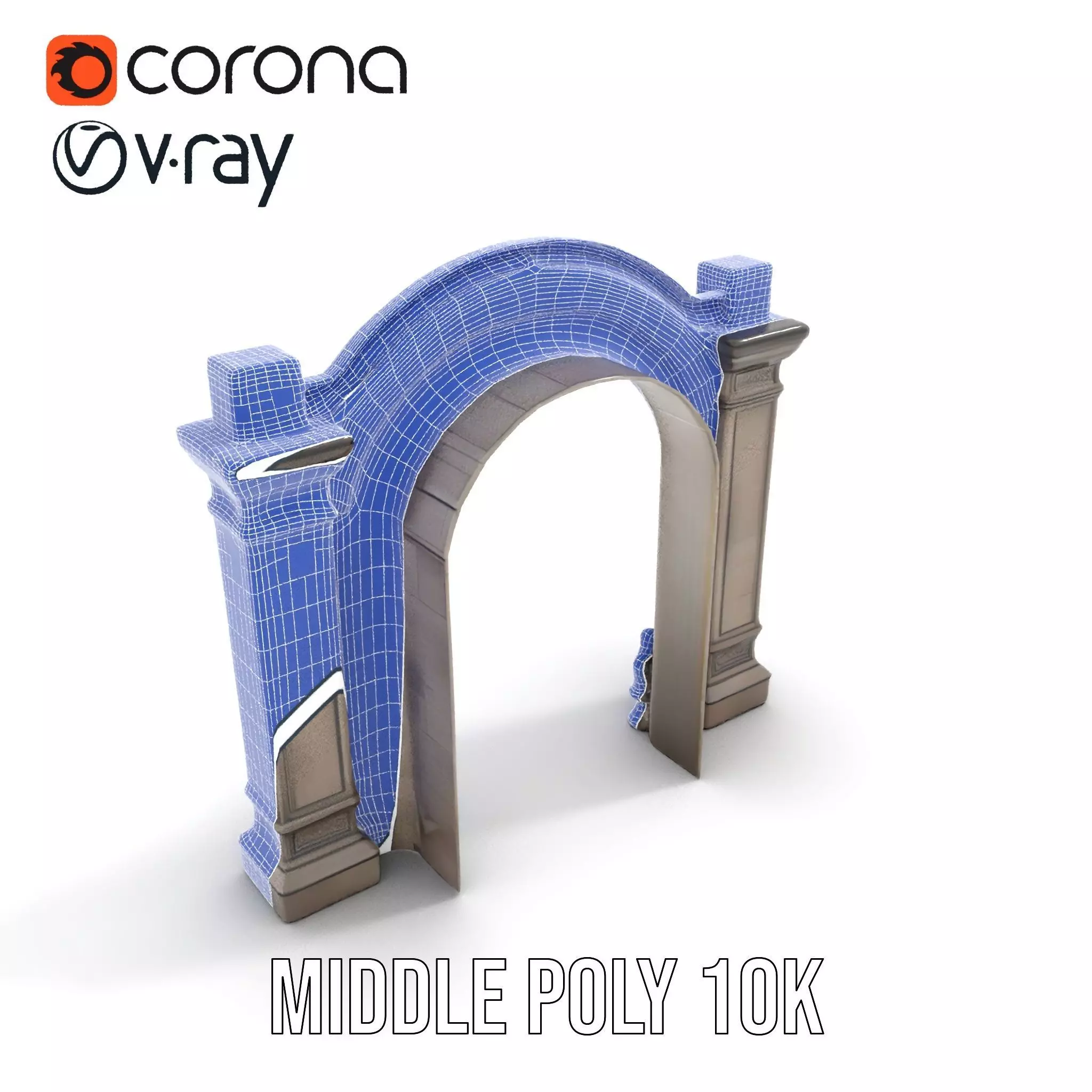 Classic Stone Arch model pack Low-poly 3D model_25