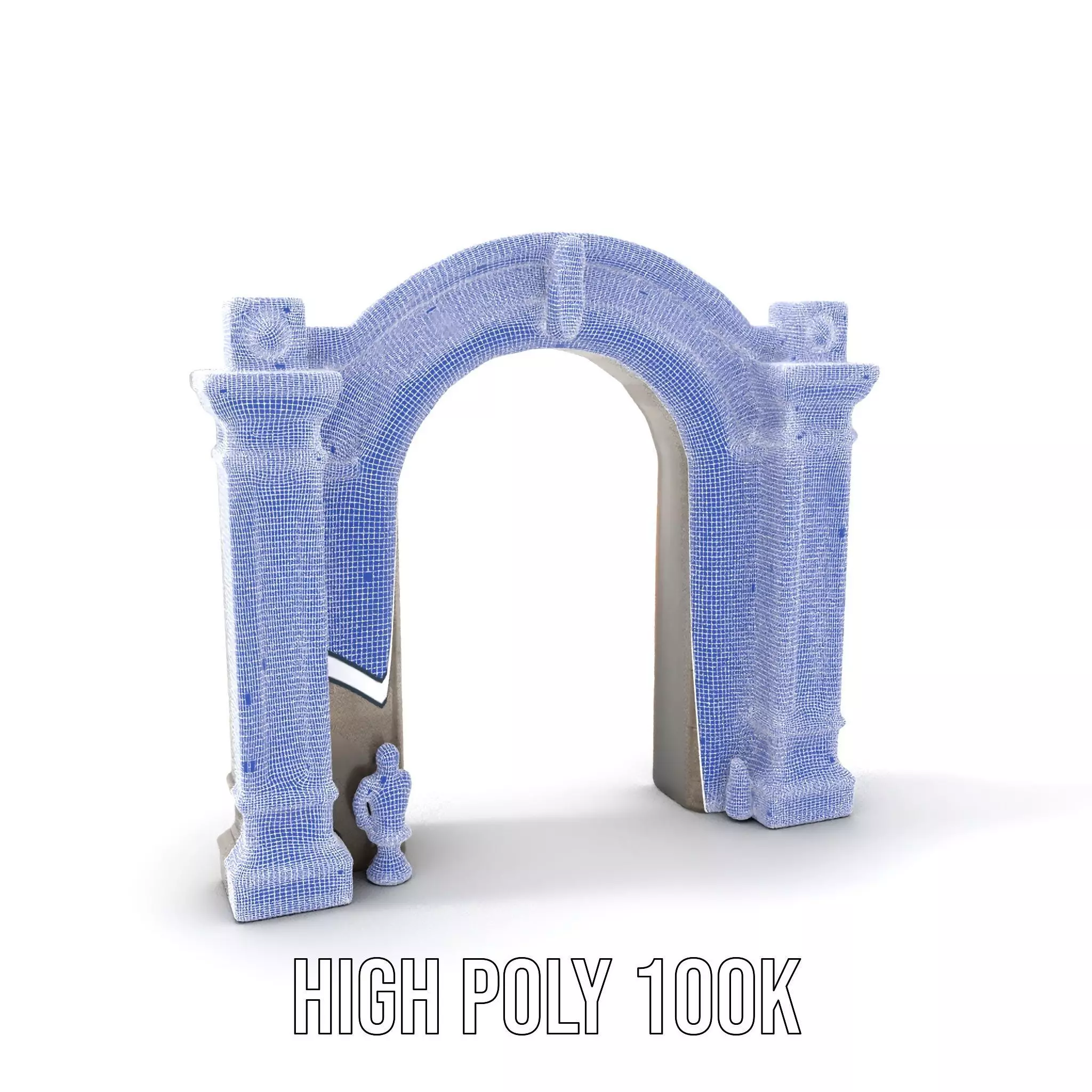 Classic Stone Arch model pack Low-poly 3D model_5