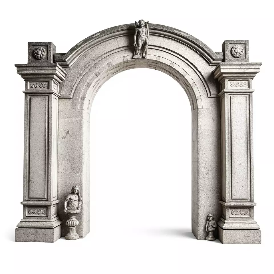 Classic Stone Arch model pack Low-poly 3D model_3