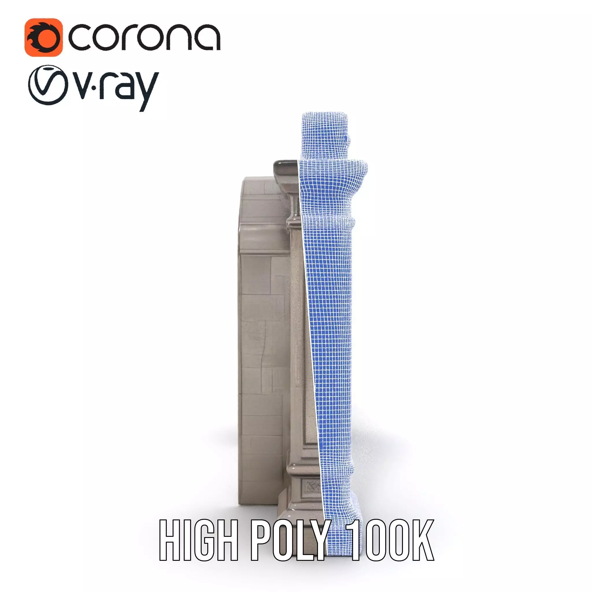 Classic Stone Arch model pack Low-poly 3D model_34