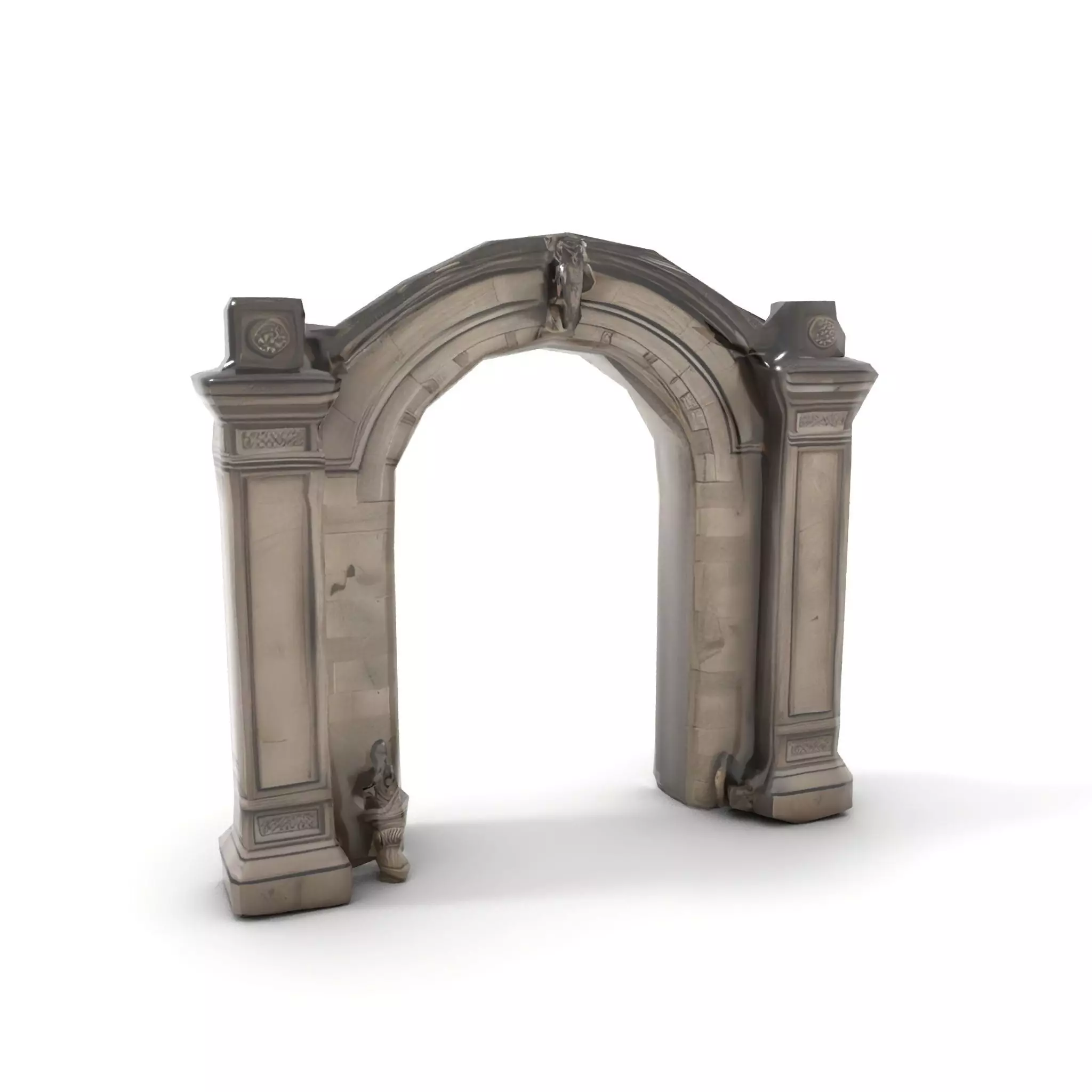 Classic Stone Arch model pack Low-poly 3D model_8