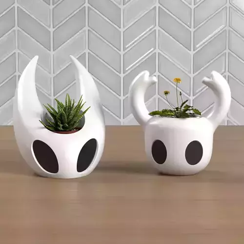 Fan Art Hornet and Hollow Knight Silksong Planter and Coverpot 