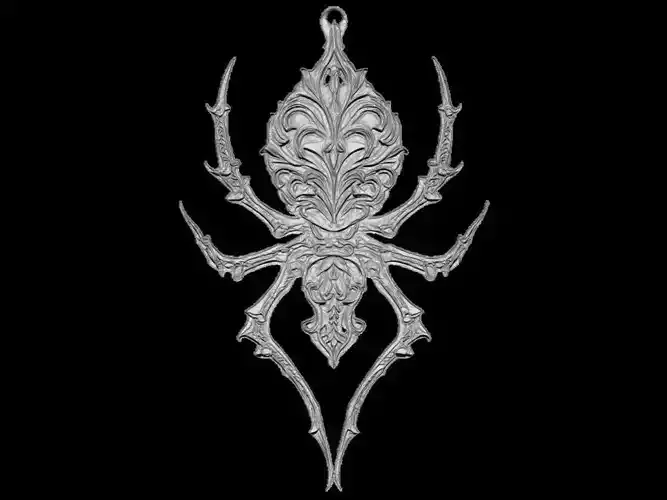  Spider Sculpture Pendant