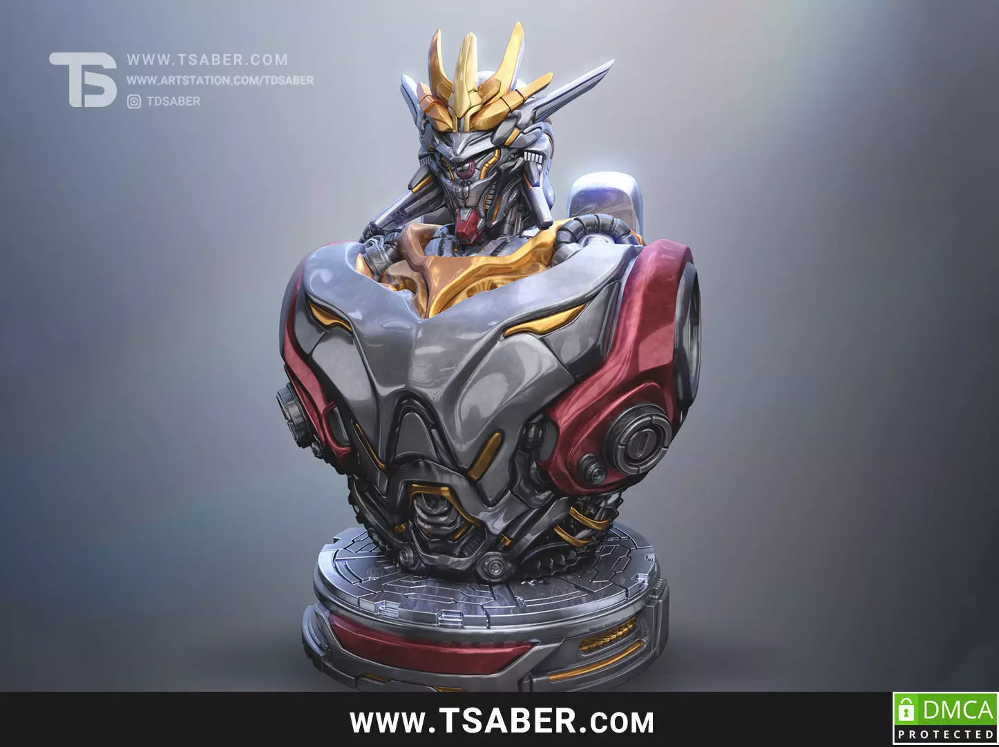 Gunbuster Bust 3D print model_0