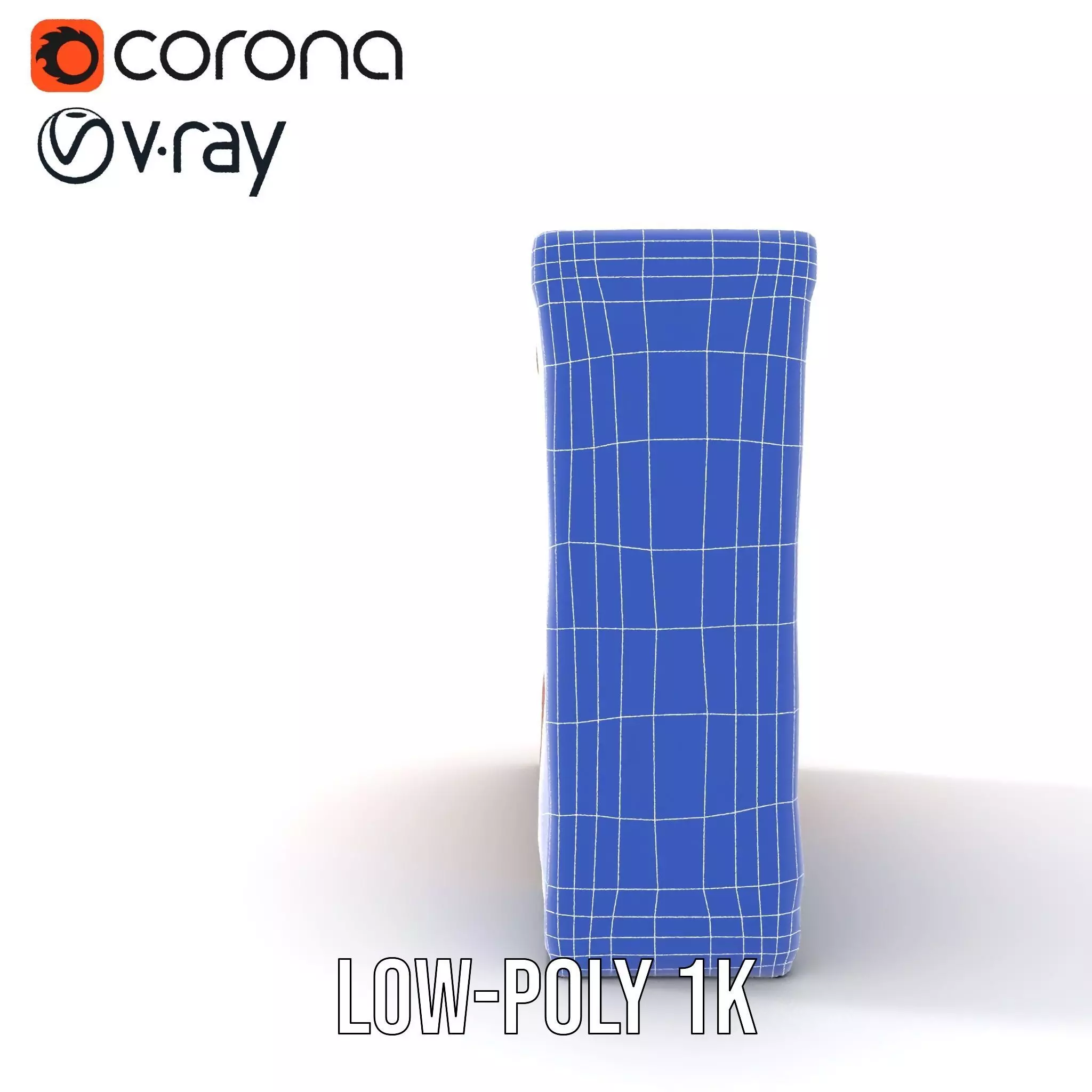 Rustic Brick Wall model pack Low-poly 3D model_17