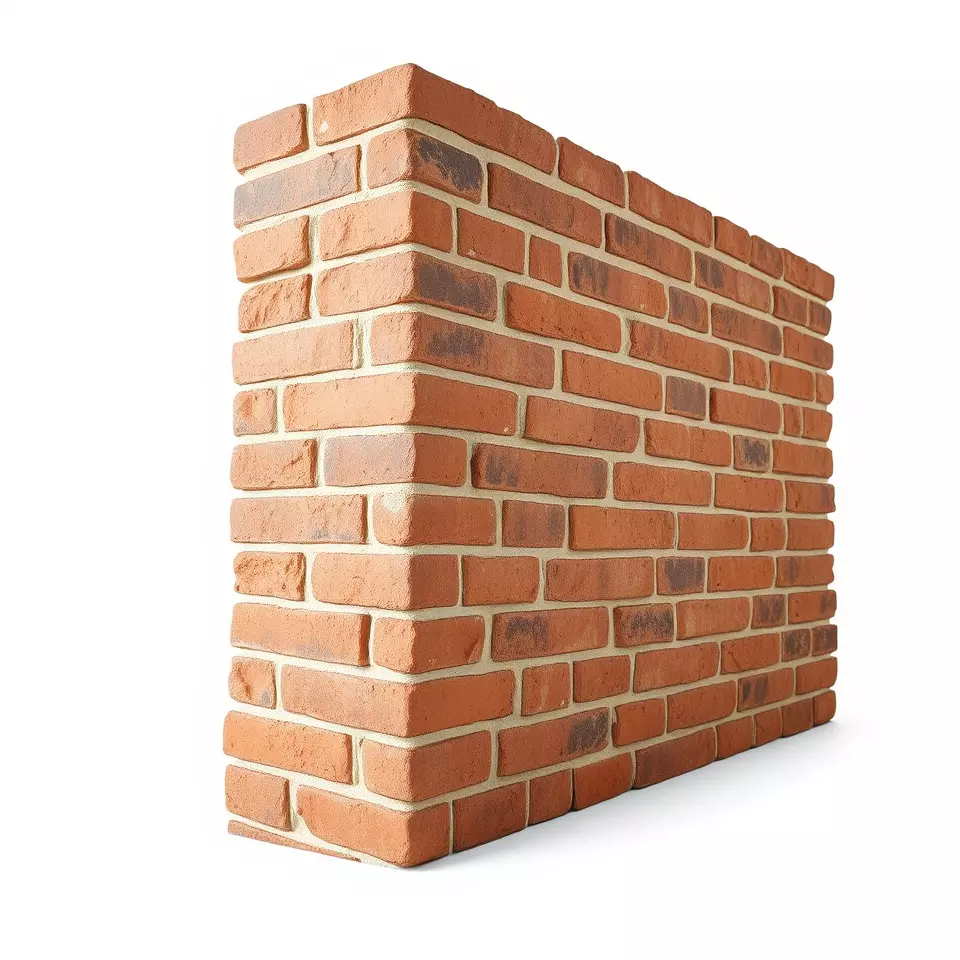 Rustic Brick Wall model pack Low-poly 3D model_3