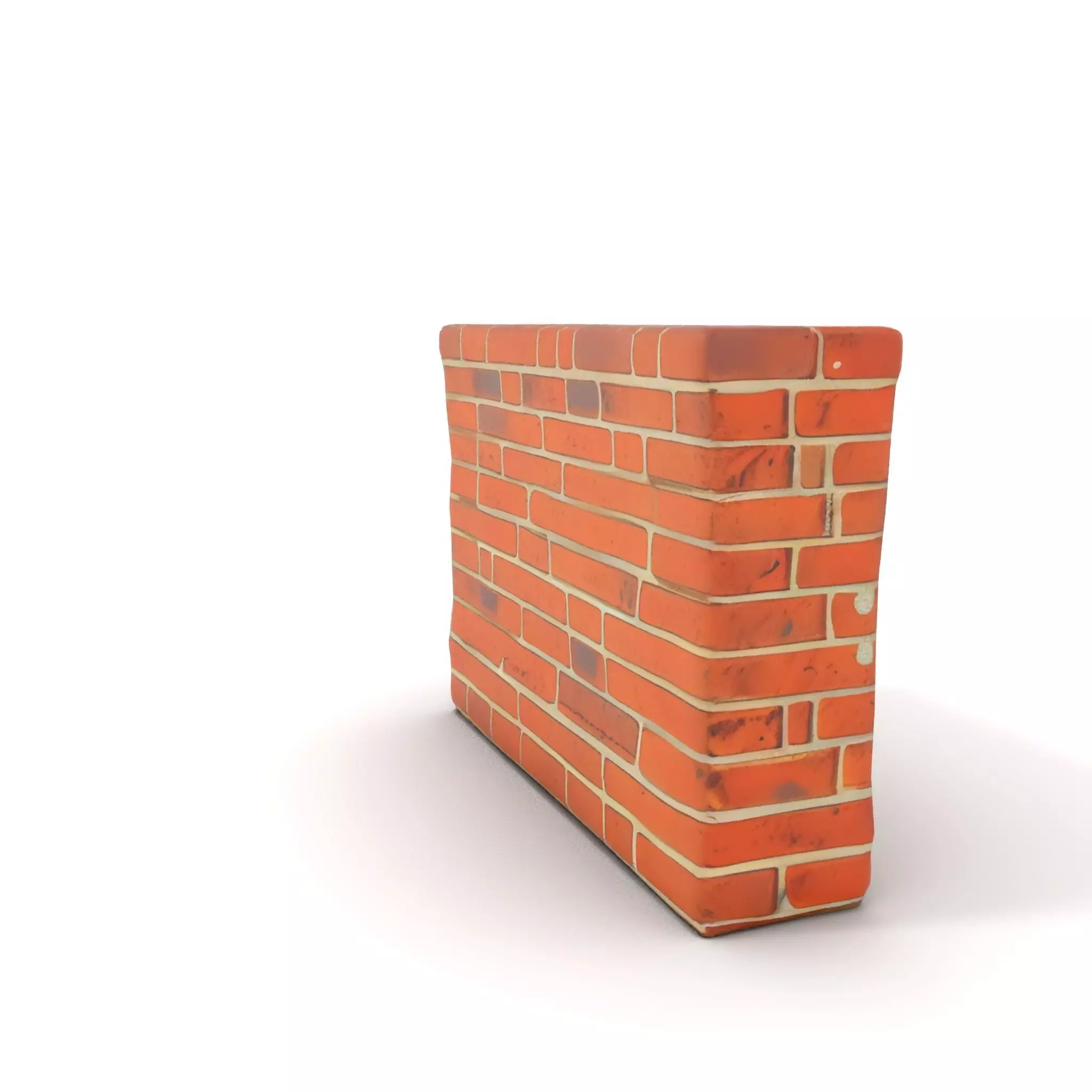 Rustic Brick Wall model pack Low-poly 3D model_8