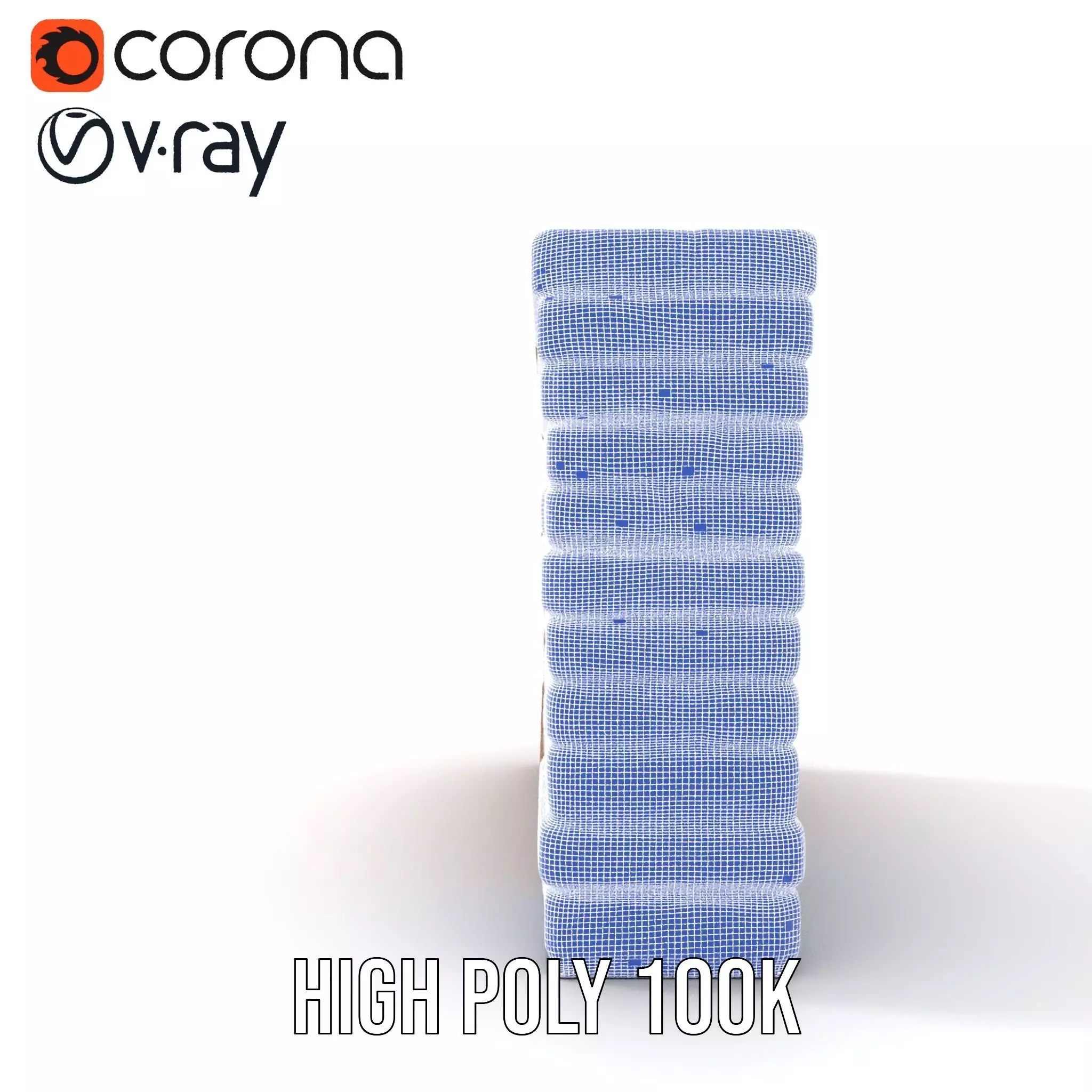 Rustic Brick Wall model pack Low-poly 3D model_27