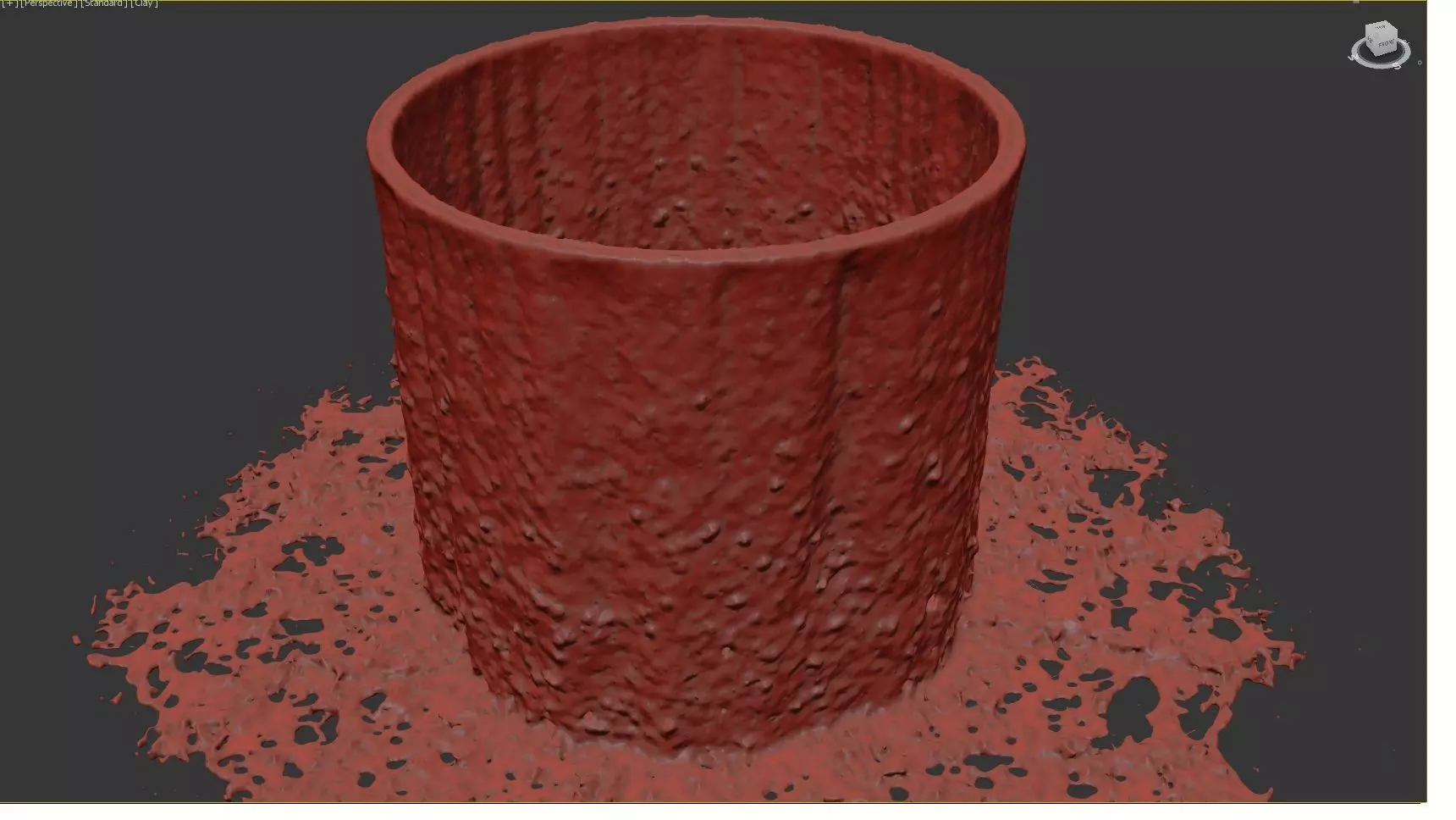 Waterfall Fountain 3D Animation Low-poly 3D model_7