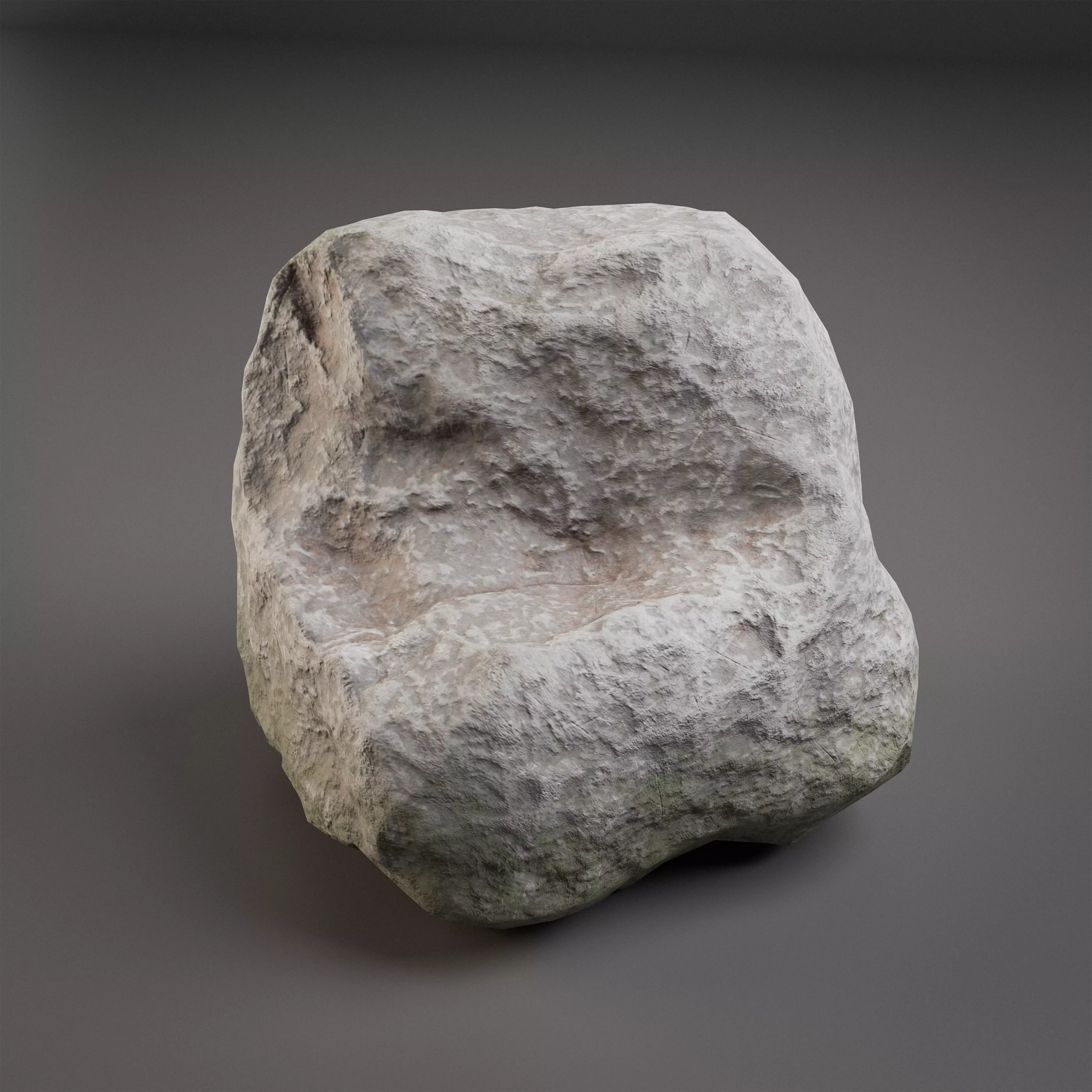 10 Low Poly Rocks 3D model_3