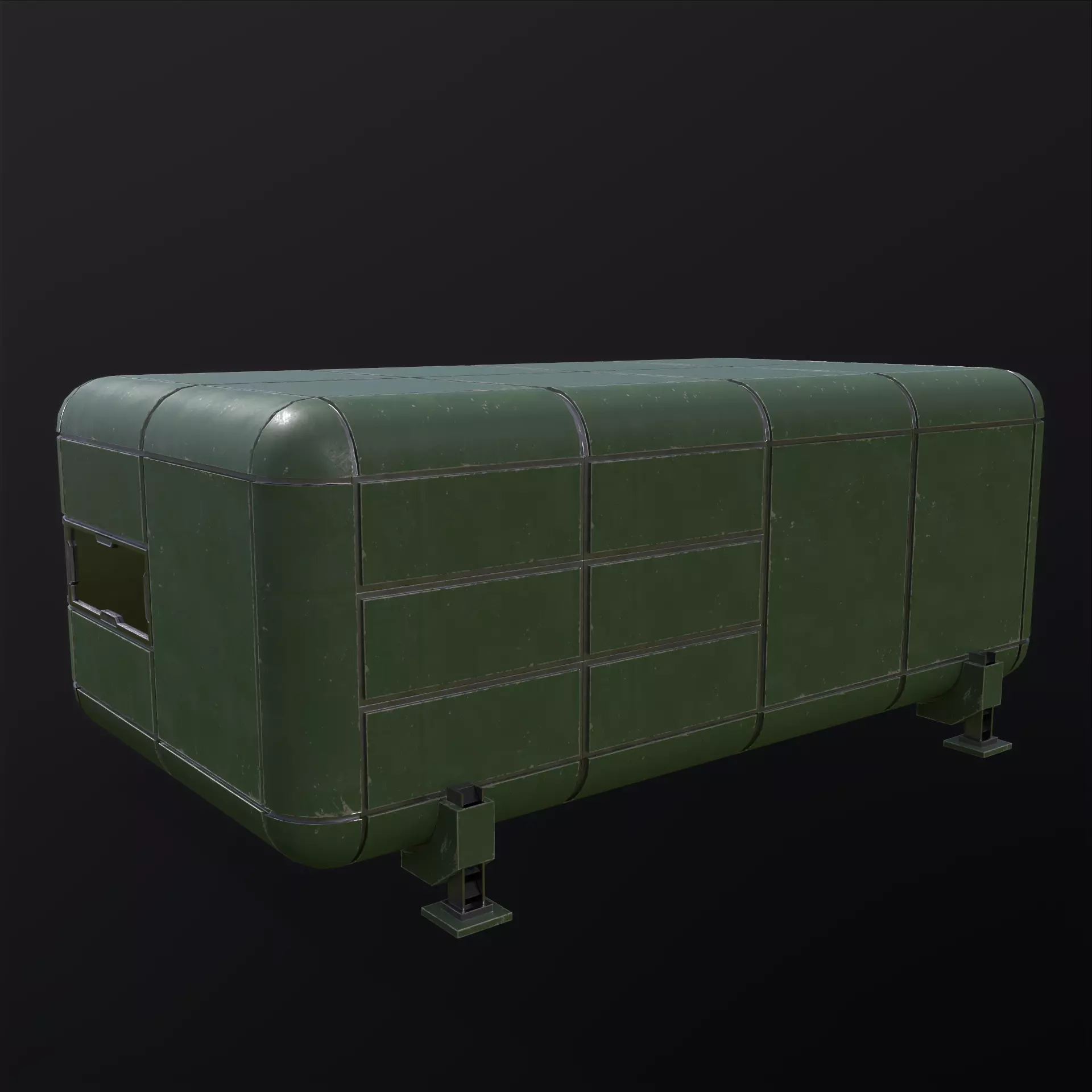 Modular Sci Fi House PBR Low-poly 3D model_20