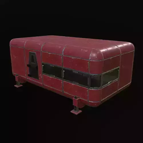 Modular Sci Fi House PBR Low-poly 3D model Modular Sci Fi House PBR Low-poly 3D model