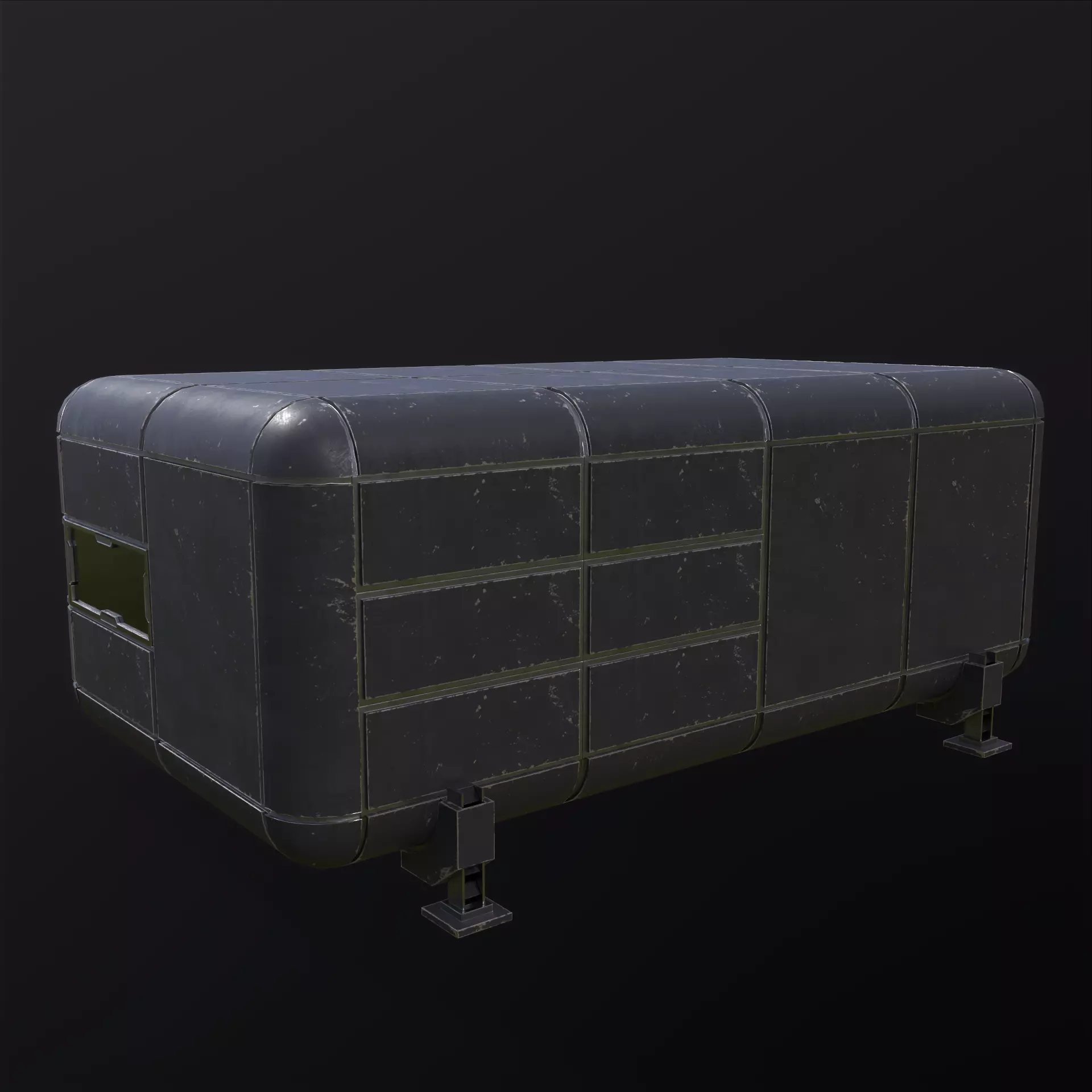 Modular Sci Fi House PBR Low-poly 3D model_26