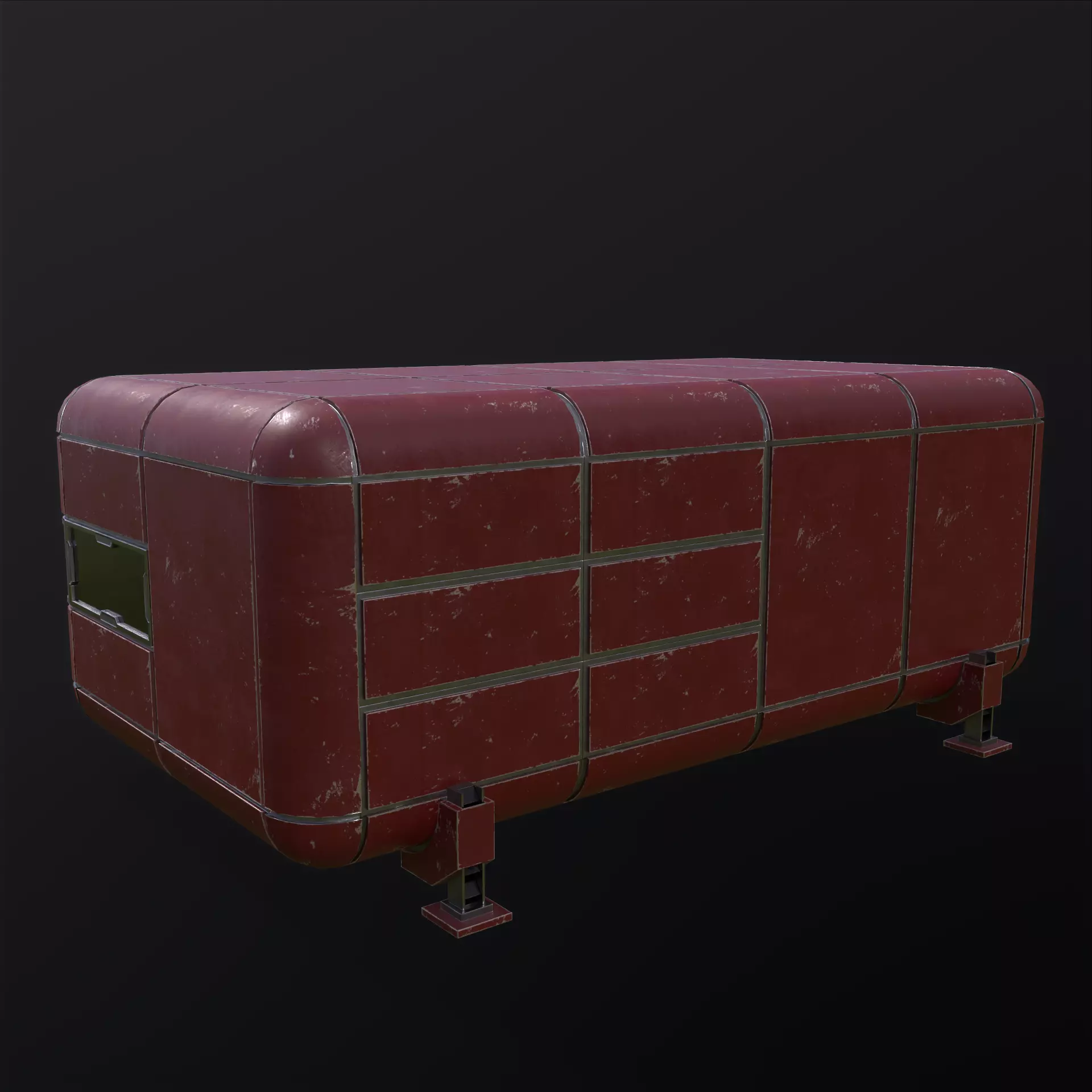 Modular Sci Fi House PBR Low-poly 3D model_2