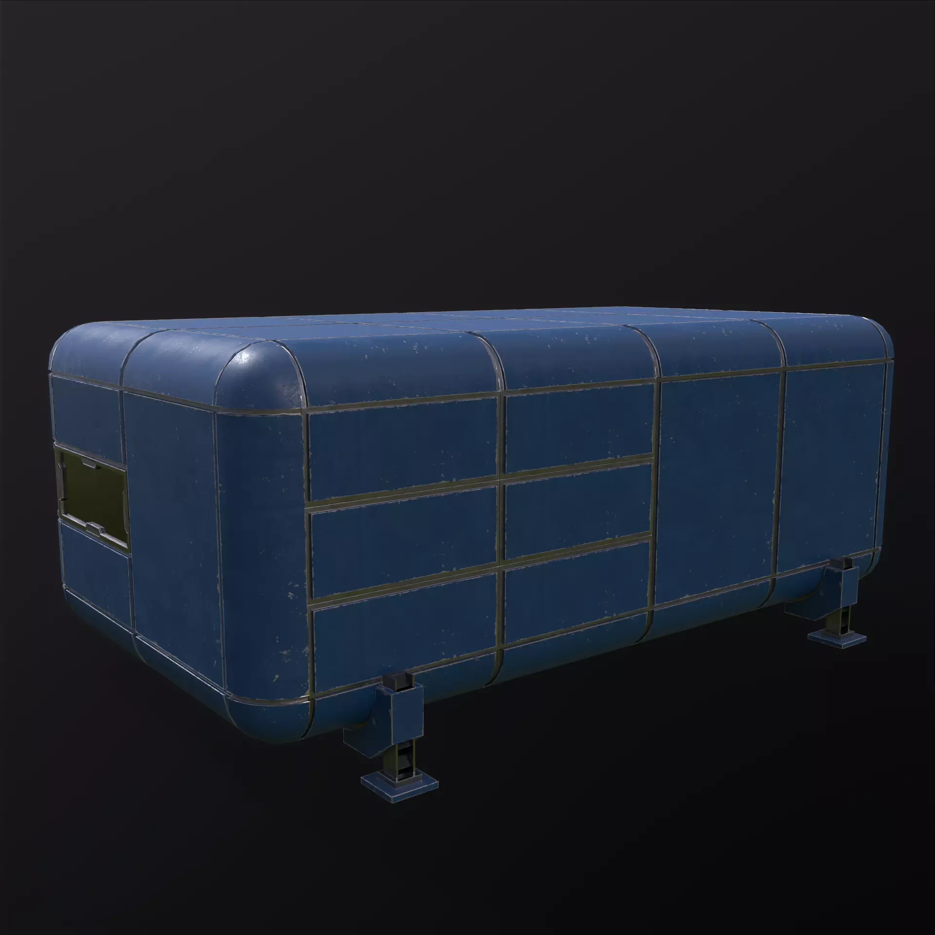 Modular Sci Fi House PBR Low-poly 3D model_8