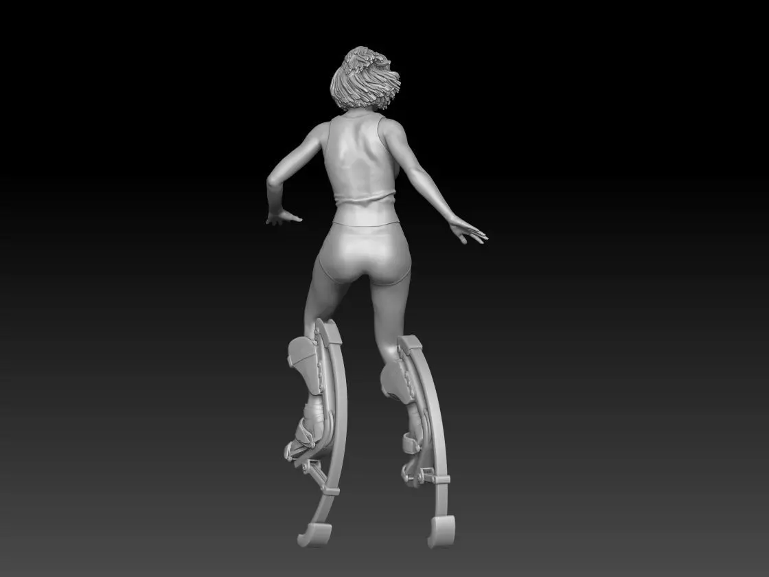 Jumper Shoes girl 1 3D print model_3