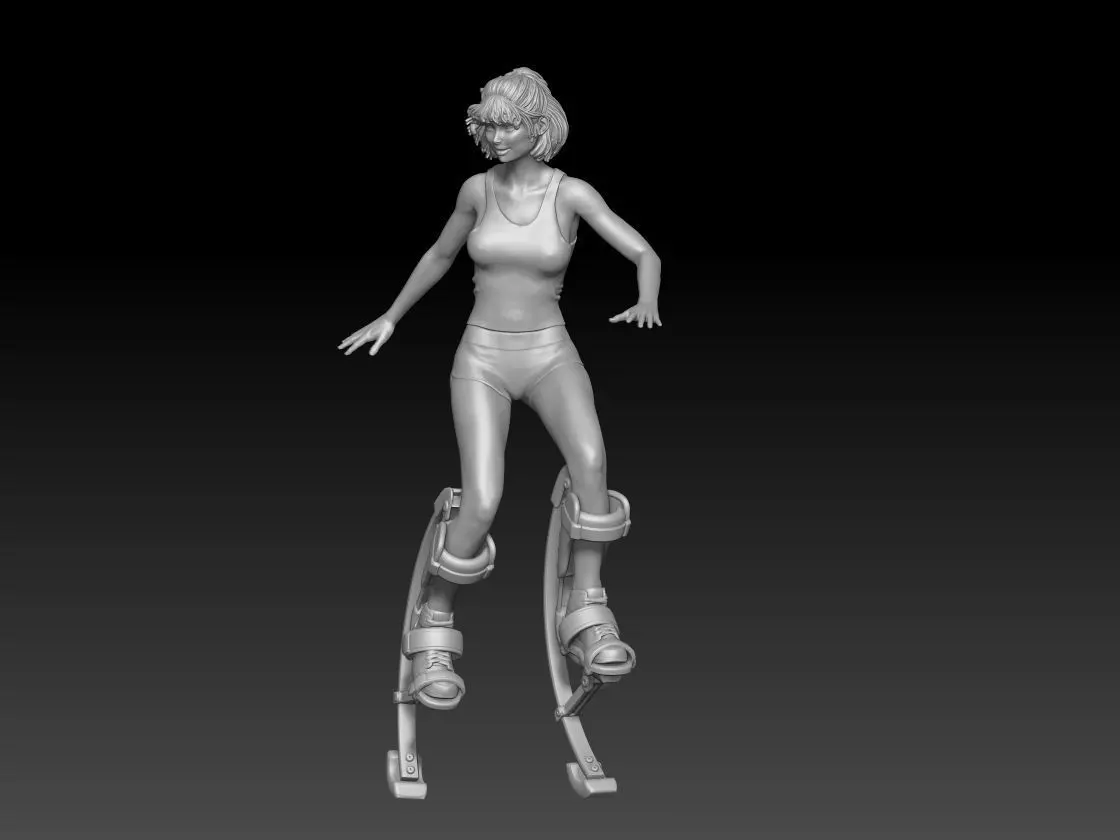 Jumper Shoes girl 1 3D print model_1