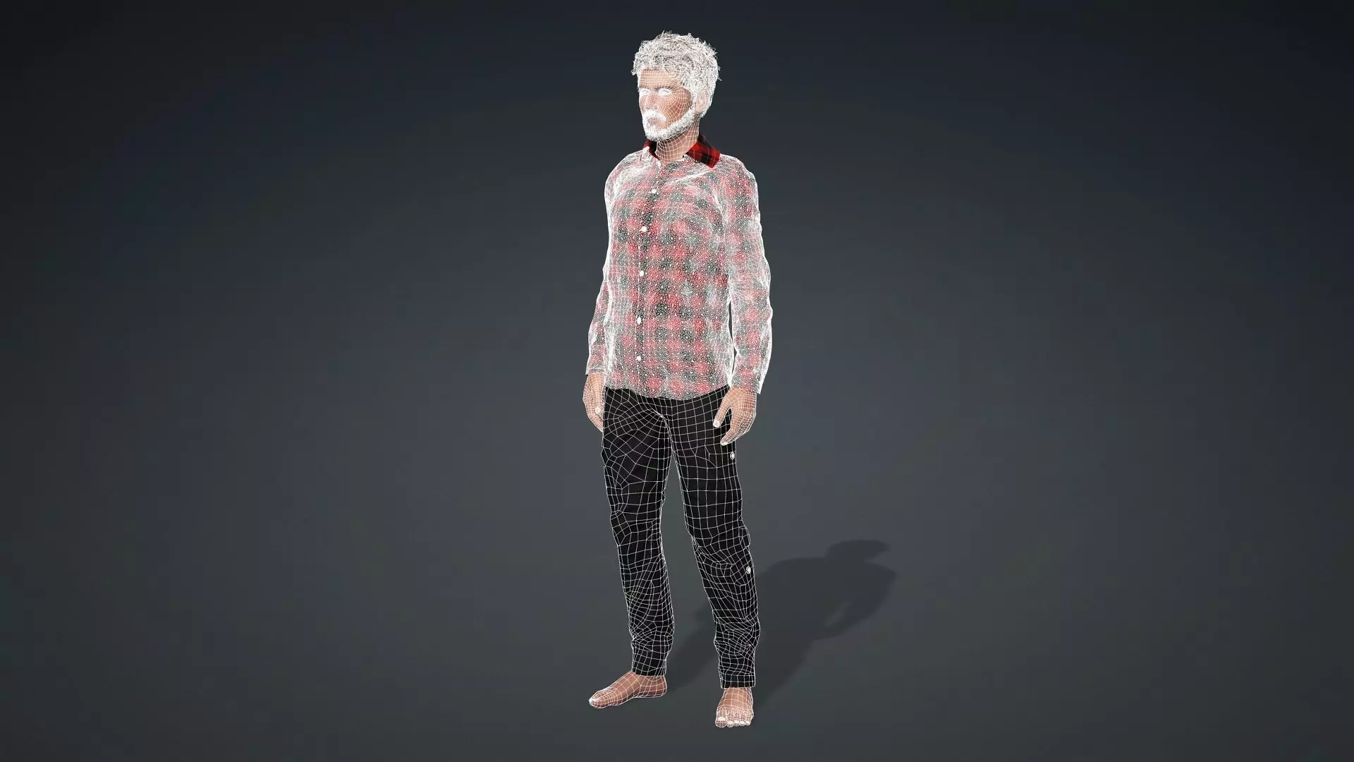 Realistic Male Character 3D Model 3D model_21