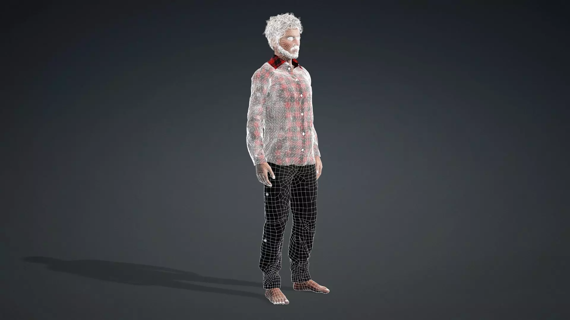 Realistic Male Character 3D Model 3D model_20