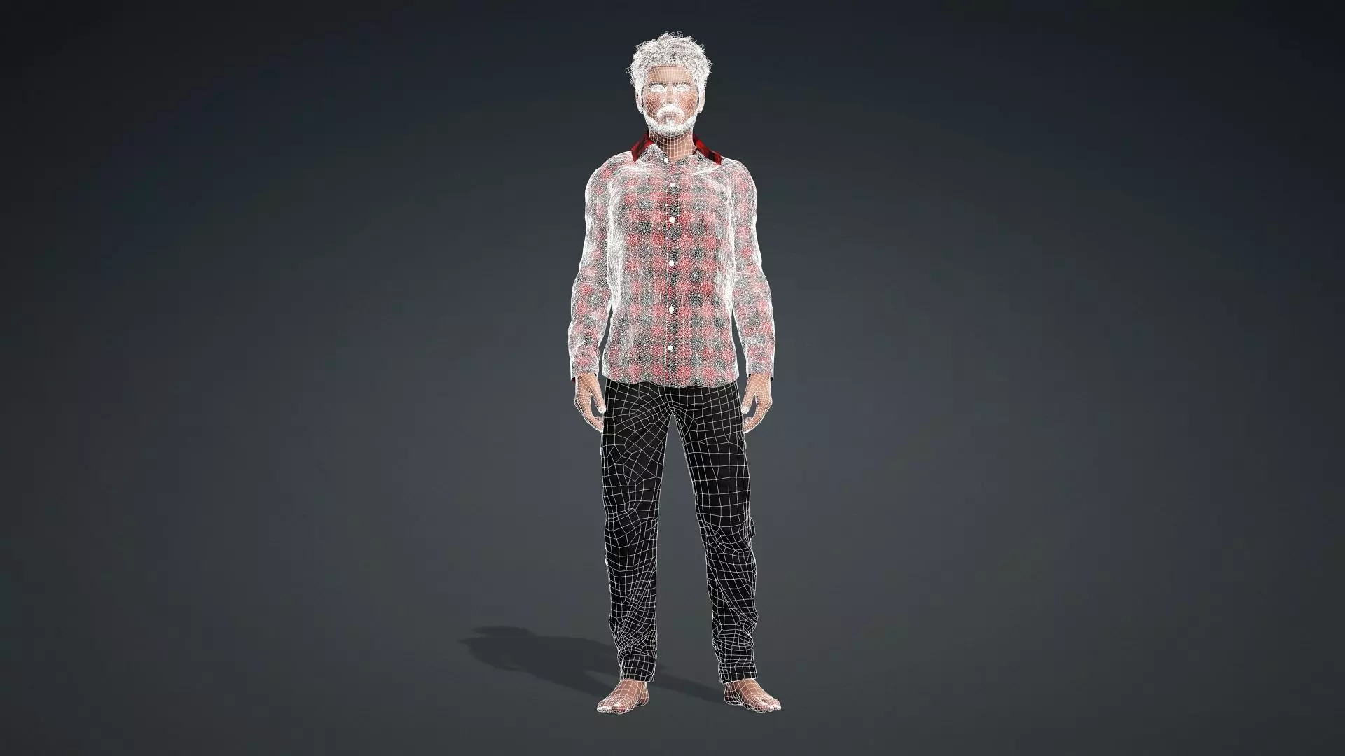 Realistic Male Character 3D Model 3D model_12