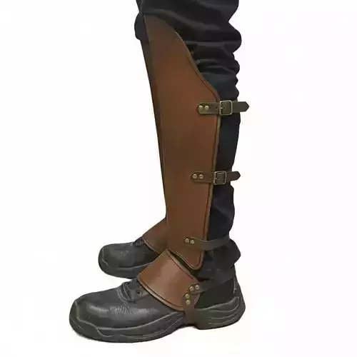 Rugged Equestrian Gaiters Boots Vintage Leather Protection