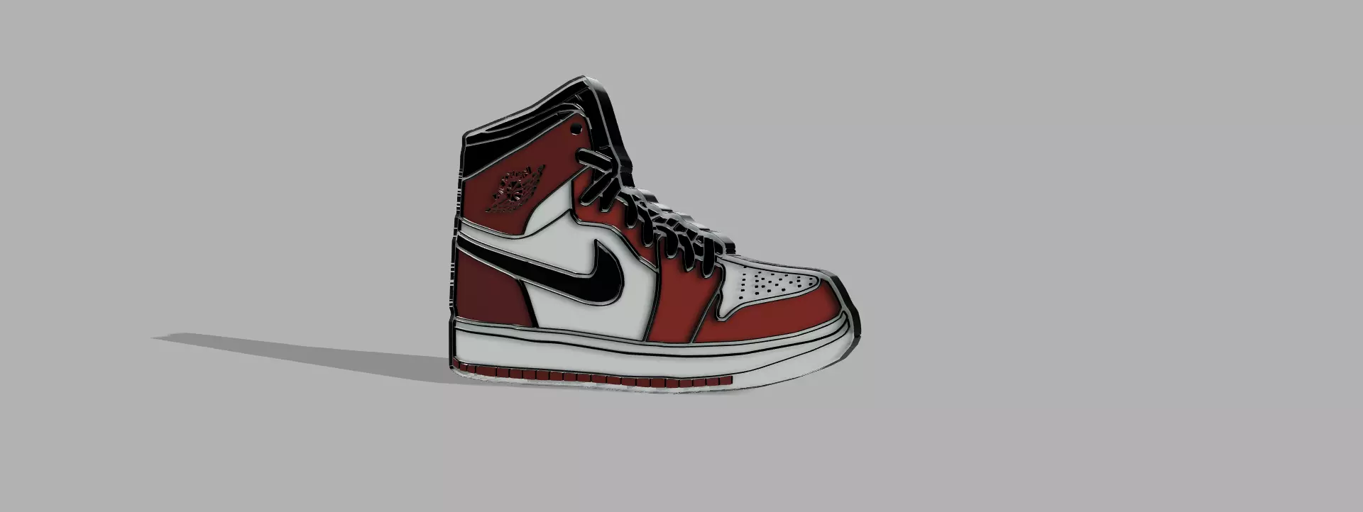 Low Budget Jordan 1 Keychain 3D Model 3D print model_0