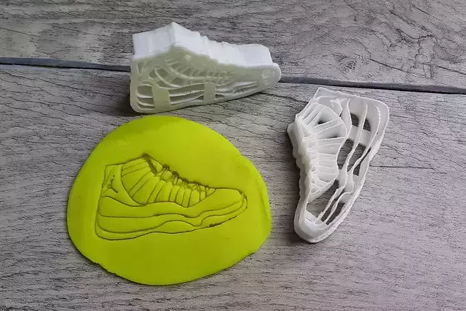Jordan 11 cookie cutter 3D print model