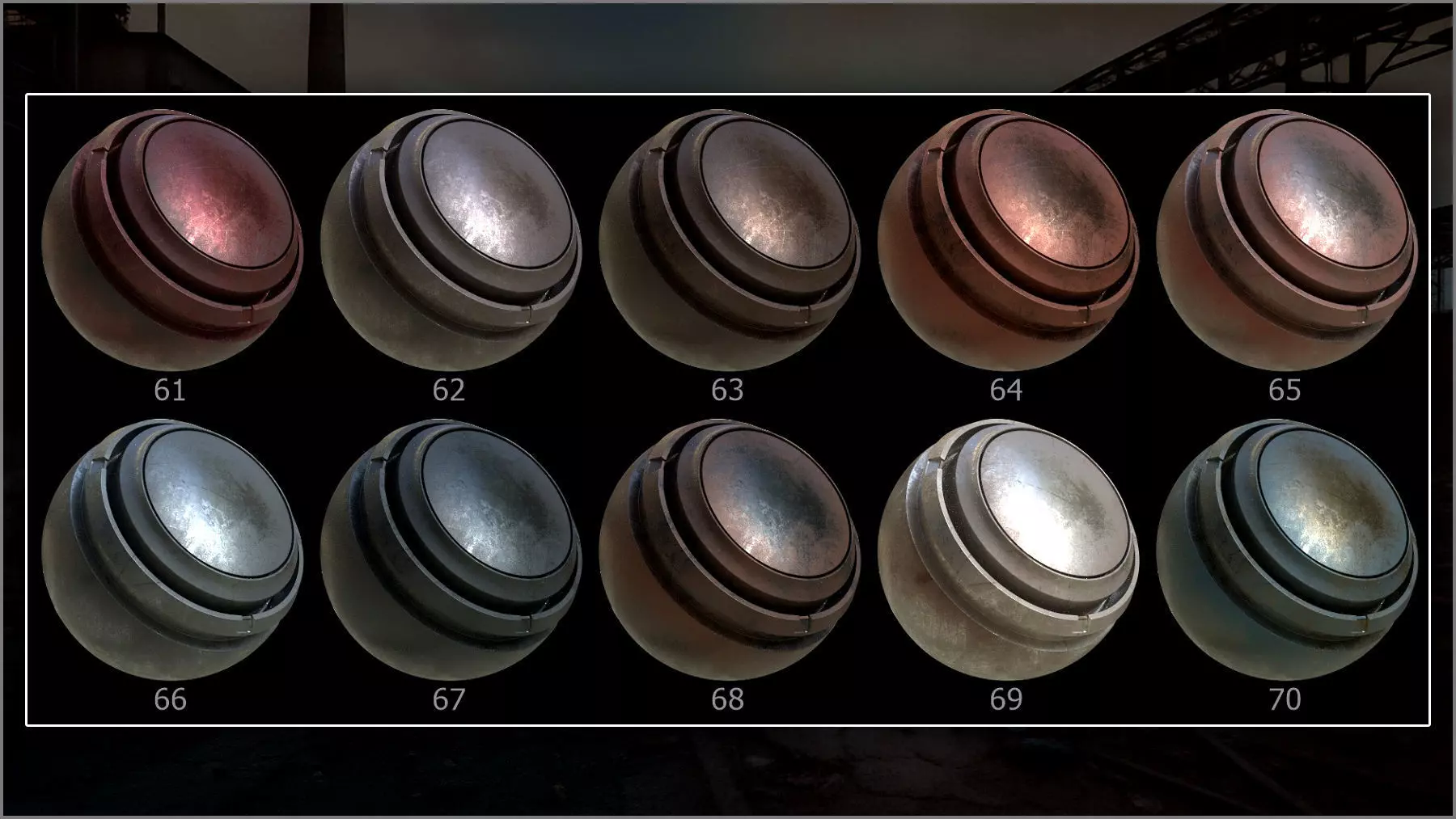 Megapack 100 Rusty and Damaged Metal for Substance Painter Texture_10