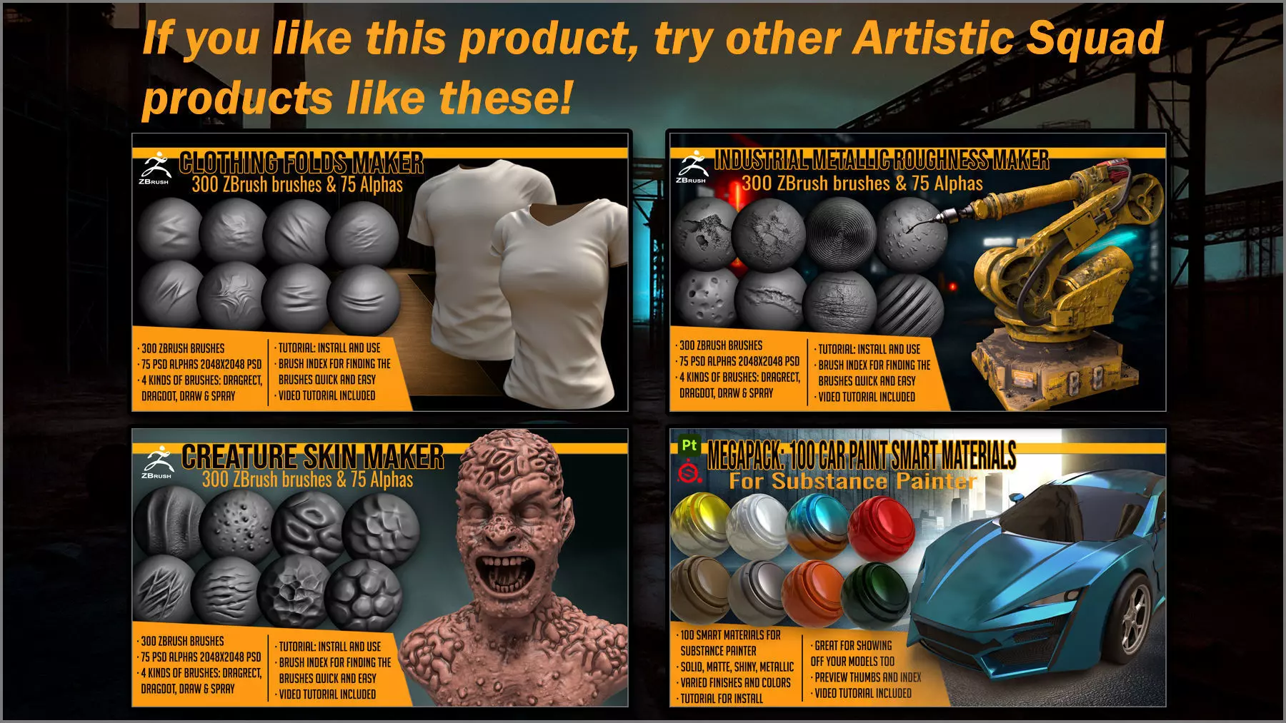 Megapack 100 Rusty and Damaged Metal for Substance Painter Texture_15