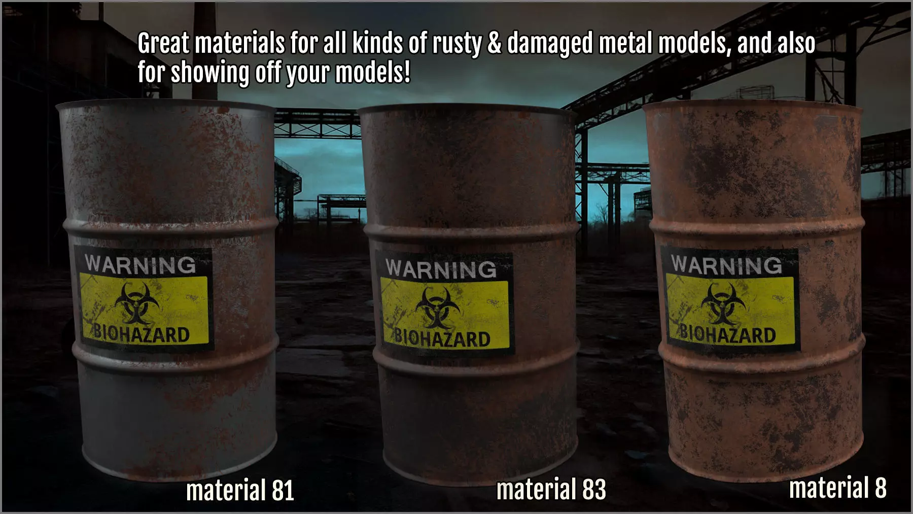 Megapack 100 Rusty and Damaged Metal for Substance Painter Texture_3