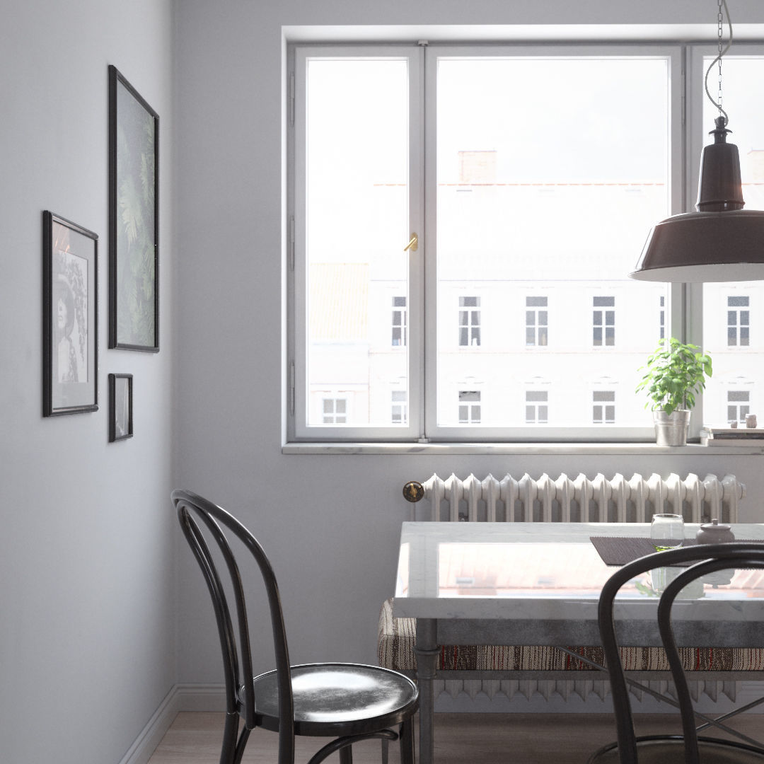 Industrial Pendant Lamp 3D model_4