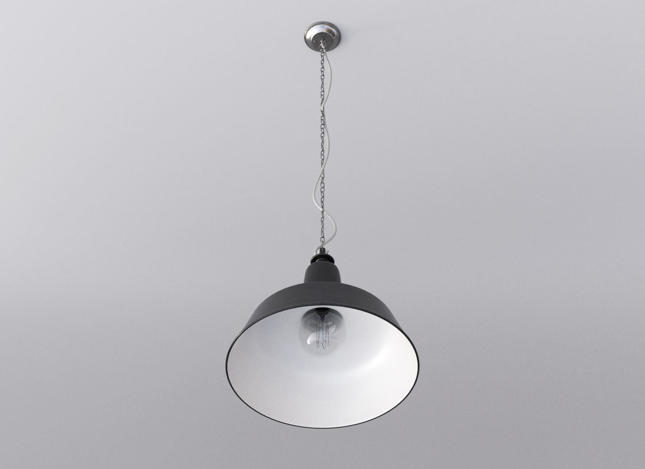 Industrial Pendant Lamp 3D model_1