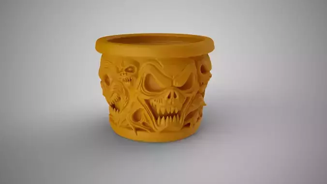 Scary Halloween Planter