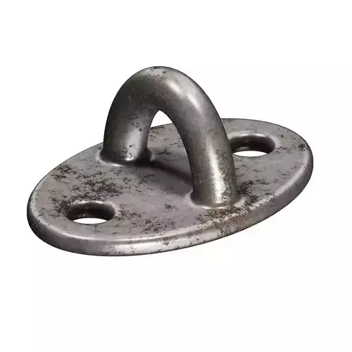 Rusty Window Eye Latch Low-poly 3D model