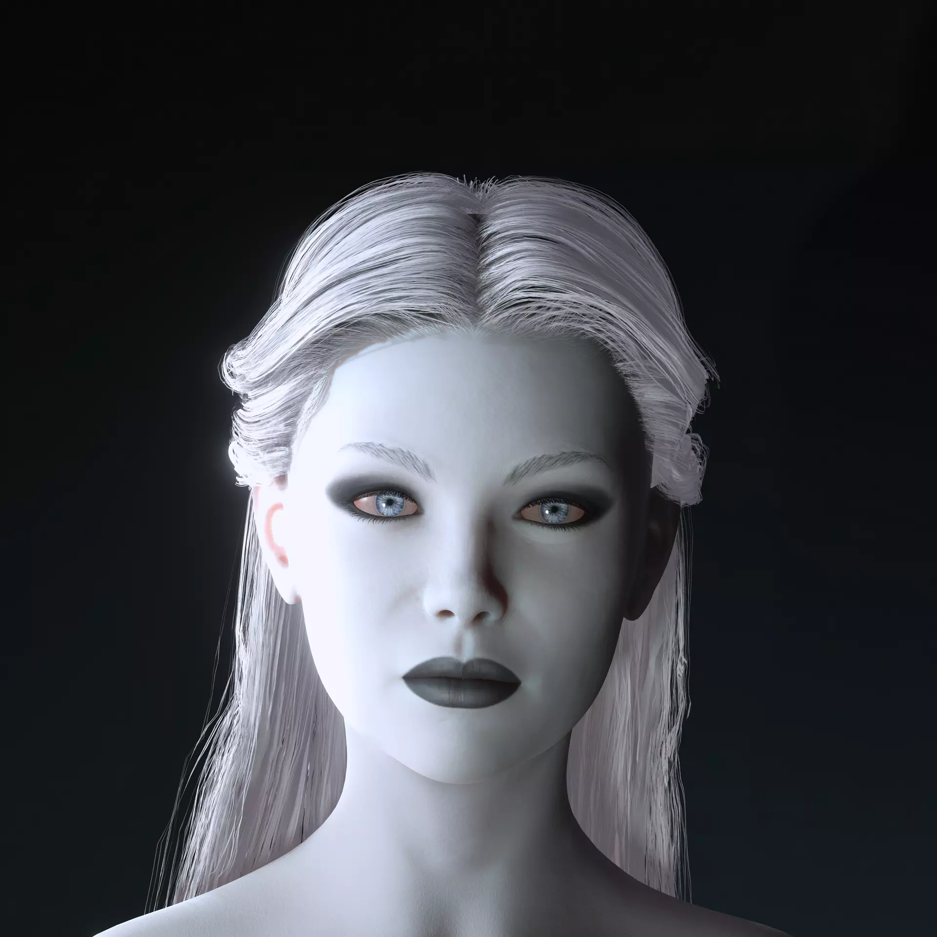 Realistic Female 3D Character  Rigged  Game Ready  FBX OBJ  Low-poly 3D model_4