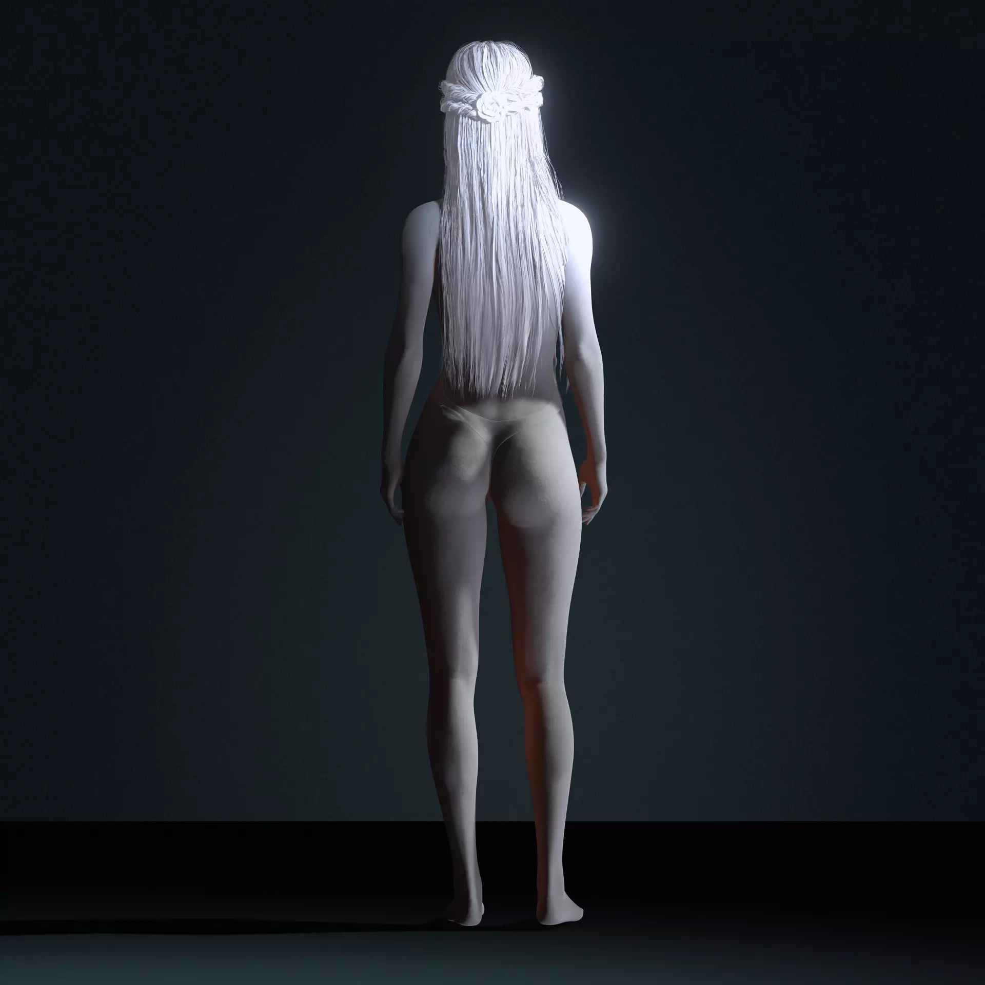 Realistic Female 3D Character  Rigged  Game Ready  FBX OBJ  Low-poly 3D model_1