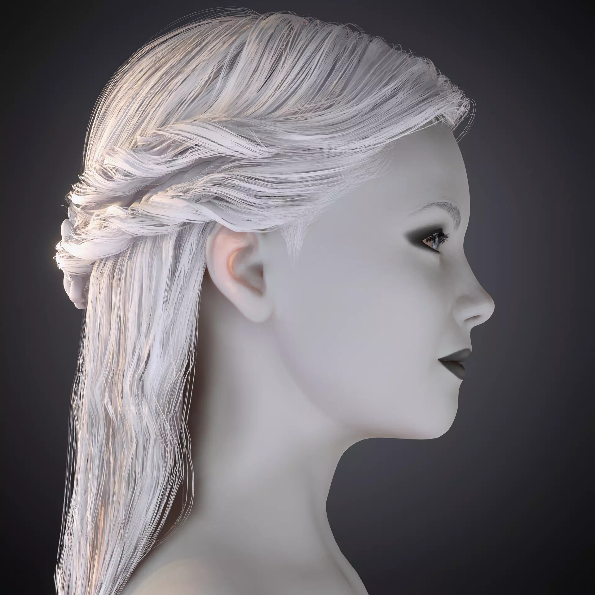 Realistic Female 3D Character  Rigged  Game Ready  FBX OBJ  Low-poly 3D model_13