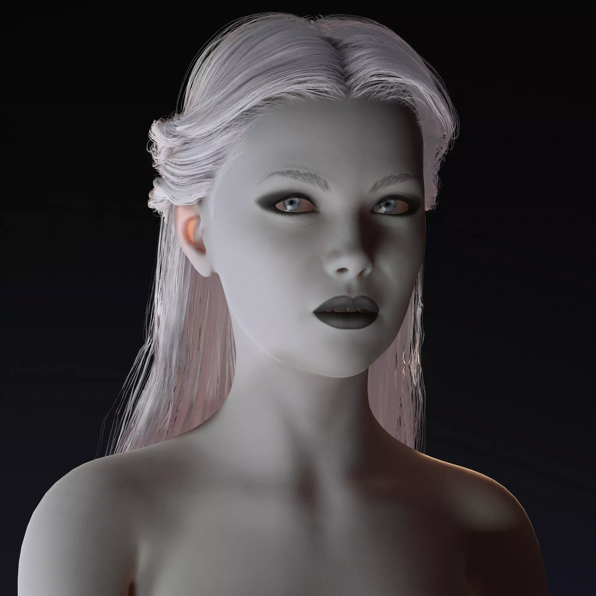 Realistic Female 3D Character  Rigged  Game Ready  FBX OBJ  Low-poly 3D model_0