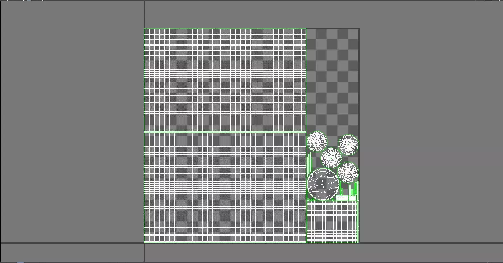 Round Glass Flush Mount 3D model_3