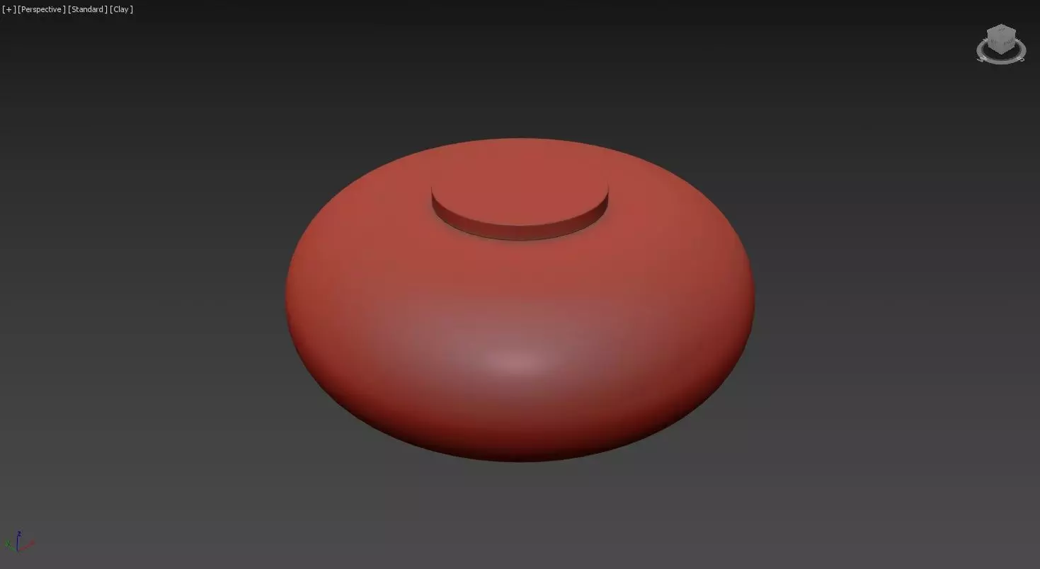 Round Glass Flush Mount 3D model_4