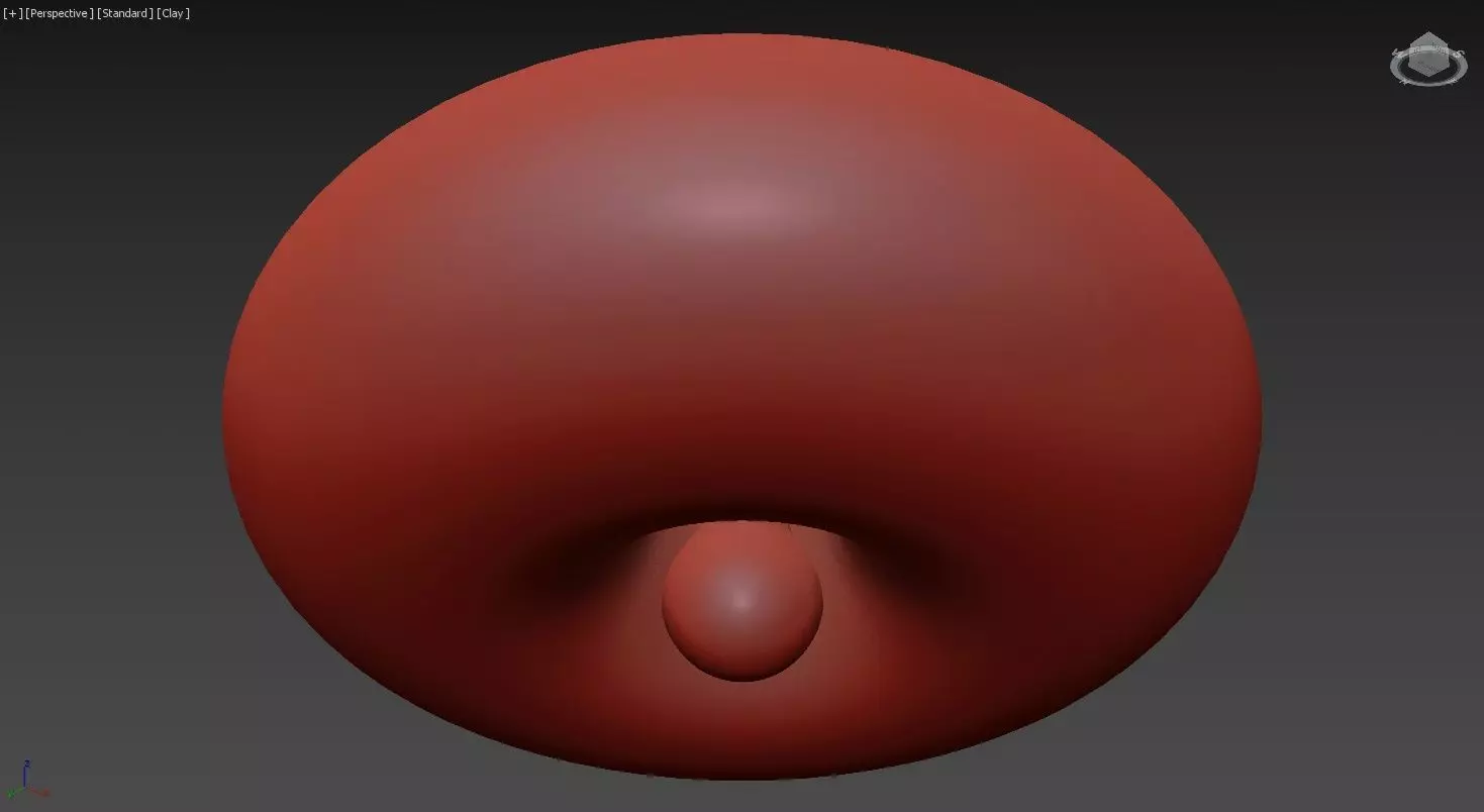 Round Glass Flush Mount 3D model_6