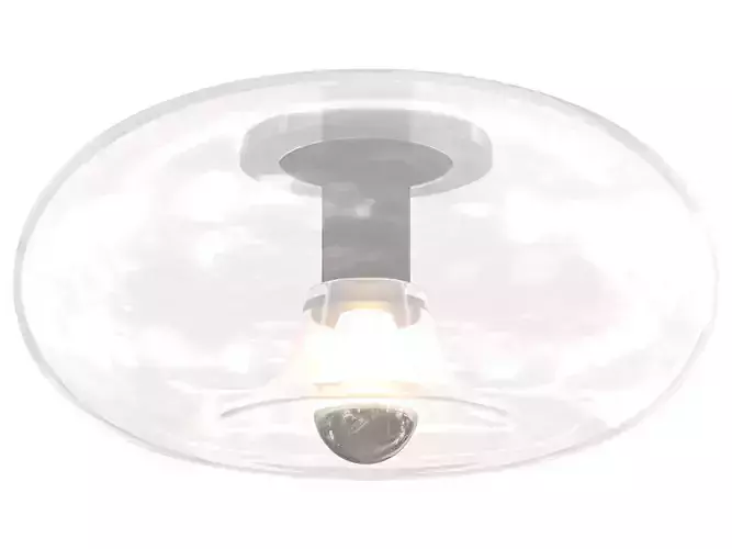Round Glass Flush Mount