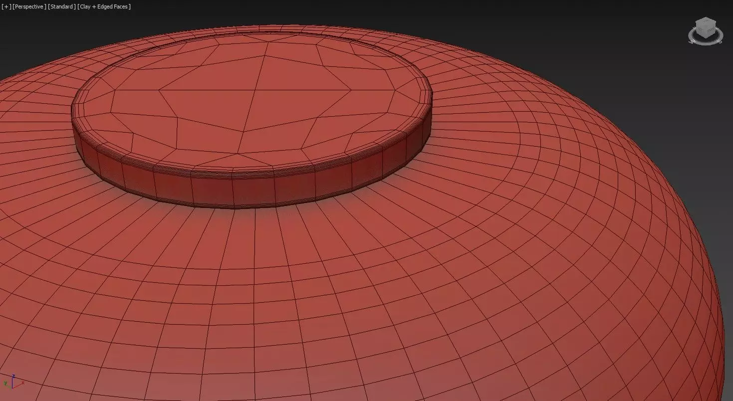 Round Glass Flush Mount 3D model_10