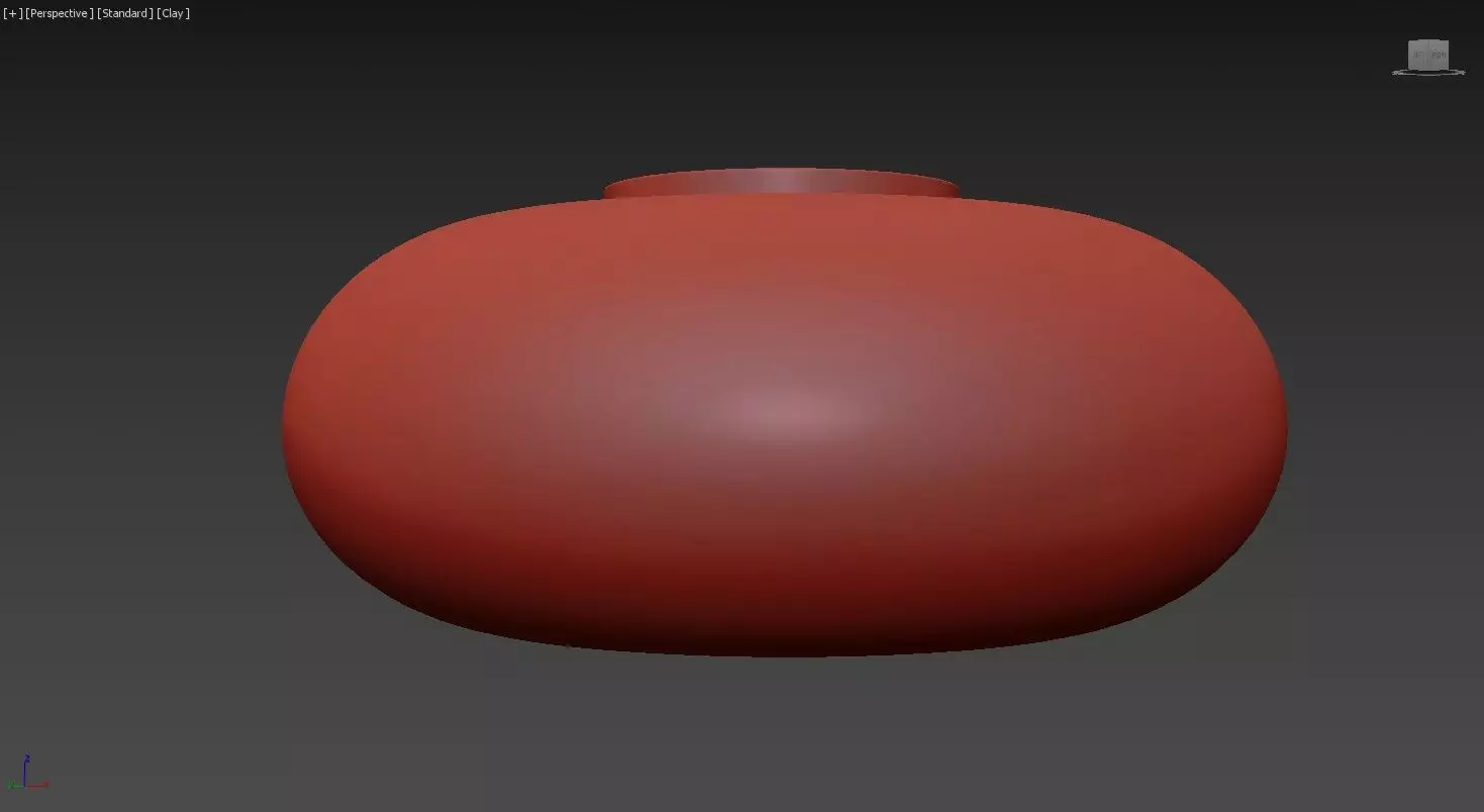 Round Glass Flush Mount 3D model_5