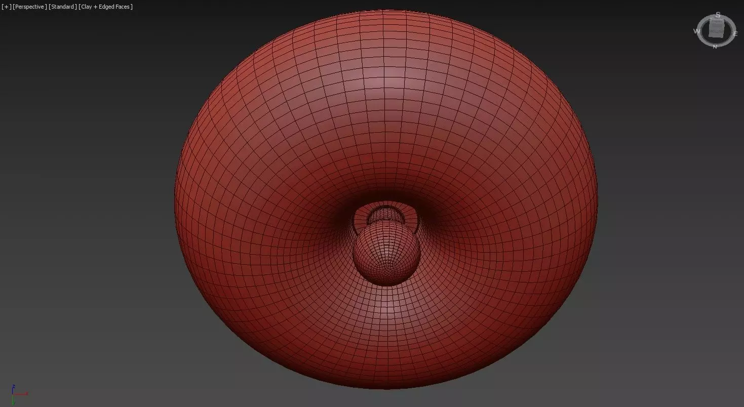 Round Glass Flush Mount 3D model_8